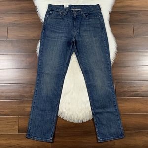 Levi's Size 36 Dark Wash 514 Straight‎ Regular Fit Jeans